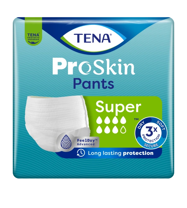 TENA PANTS ProSkin Super M (80-110 cm) Majtki Chłonne - 30 sztuk
