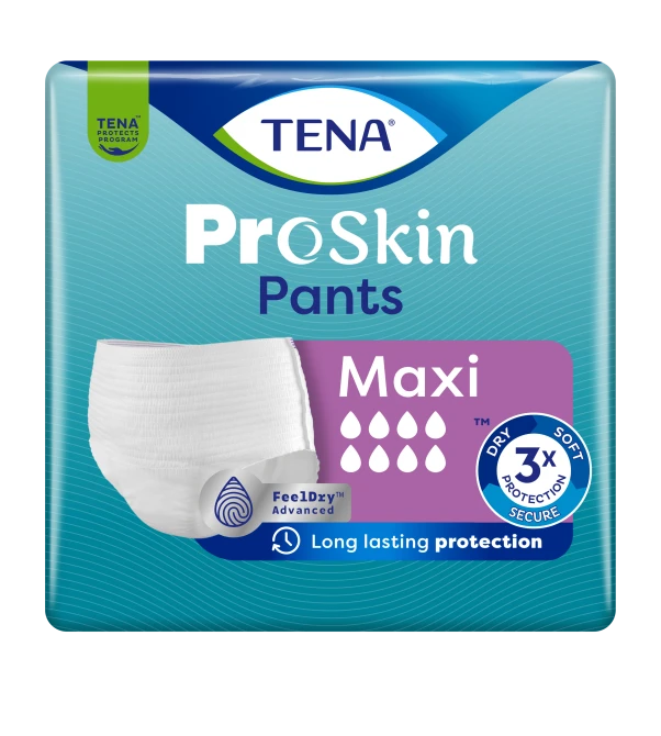 TENA PANTS ProSkin Maxi S (65-85 cm) Majtki Chłonne - 10 sztuk