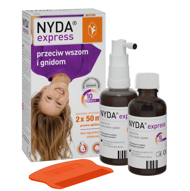 NYDA Express Przeciw Wszom i Gnidom – 2 x 50ml