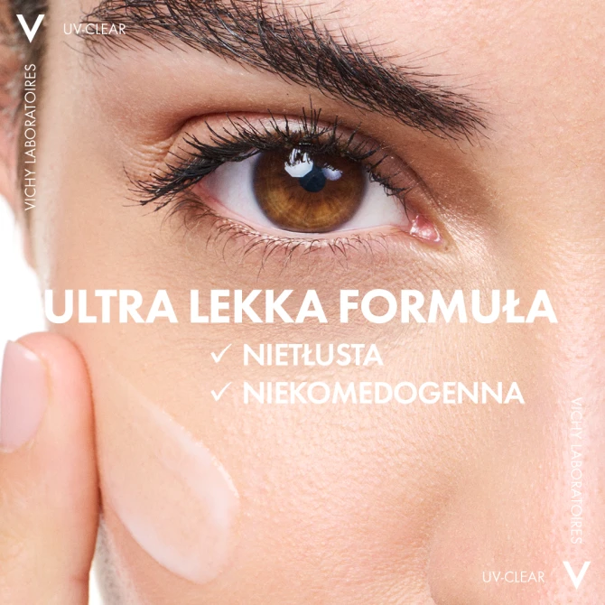 VICHY CAPITAL Soleil UV-CLEAR Fluid Przeciw Niedoskonałościom SPF50+ - 40ml