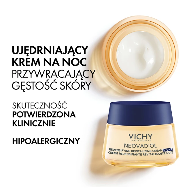 VICHY NEOVADIOL Perimenopauza Odbudowujący, Modelujący Owal Twarzy Krem Na Noc - 50ml