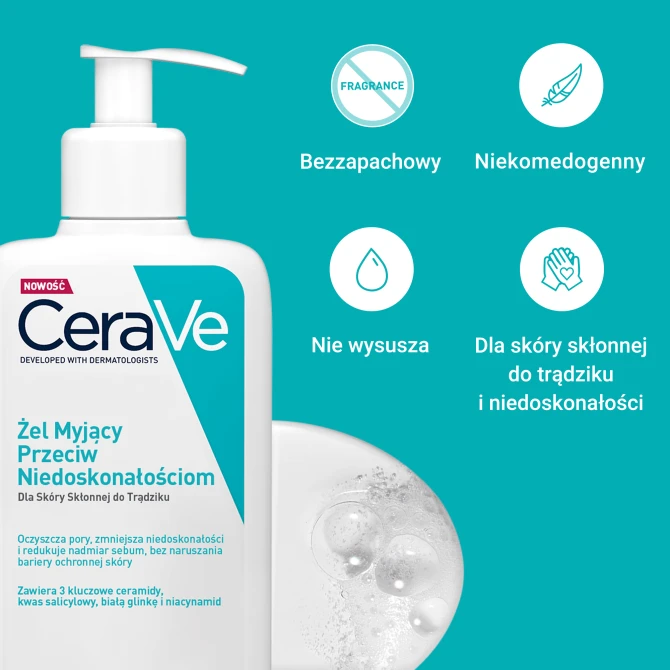 CERAVE Żel Myjący Przeciw Niedoskonałościom - 236ml