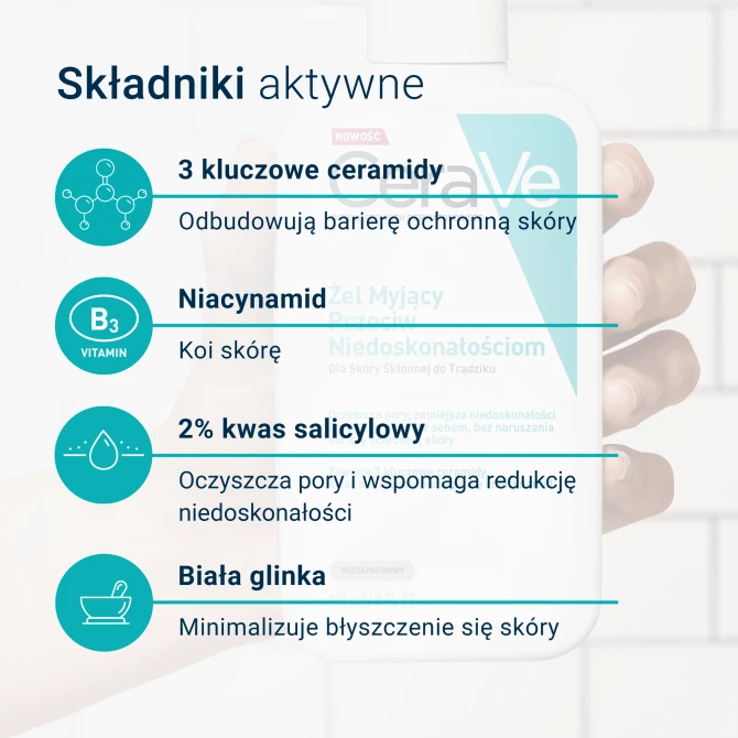 CERAVE Żel Myjący Przeciw Niedoskonałościom - 236ml