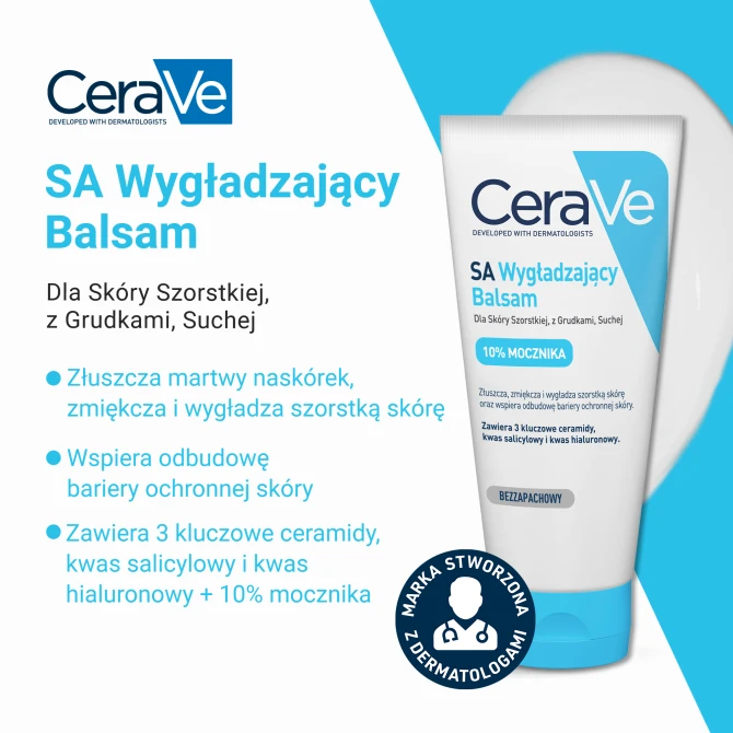 CERAVE SA Wygładzający Balsam Do Skóry Suchej - 177 ml.png