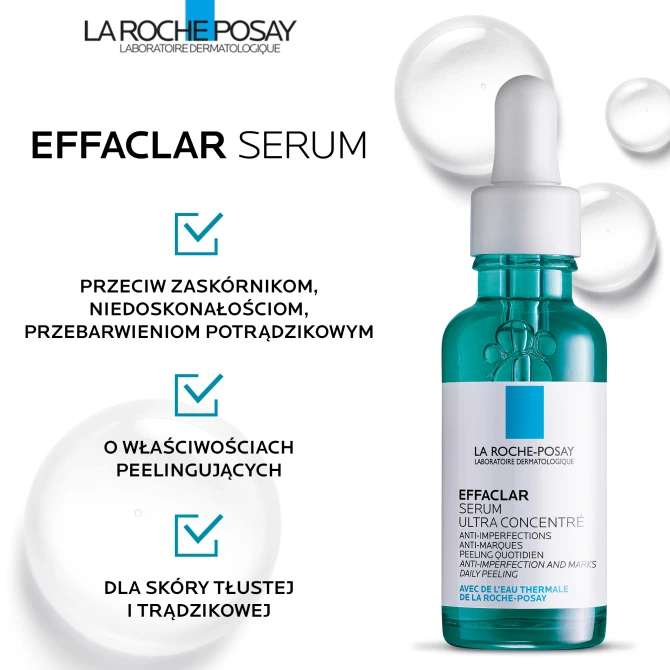 LA ROCHE-POSAY EFFACLAR Skoncentrowane Serum - 30ml