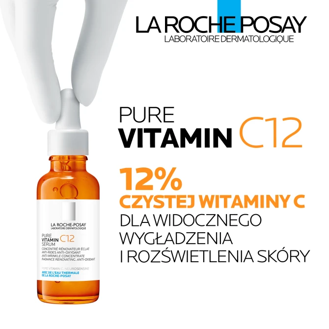 LA ROCHE-POSAY PURE VITAMIN C12 Serum Rozjaśniające - 30 ml