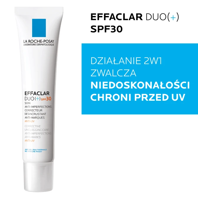 LA ROCHE-POSAY EFFACLAR DUO (+) SPF30 Krem Zwalczający Niedoskonałości - 40 ml