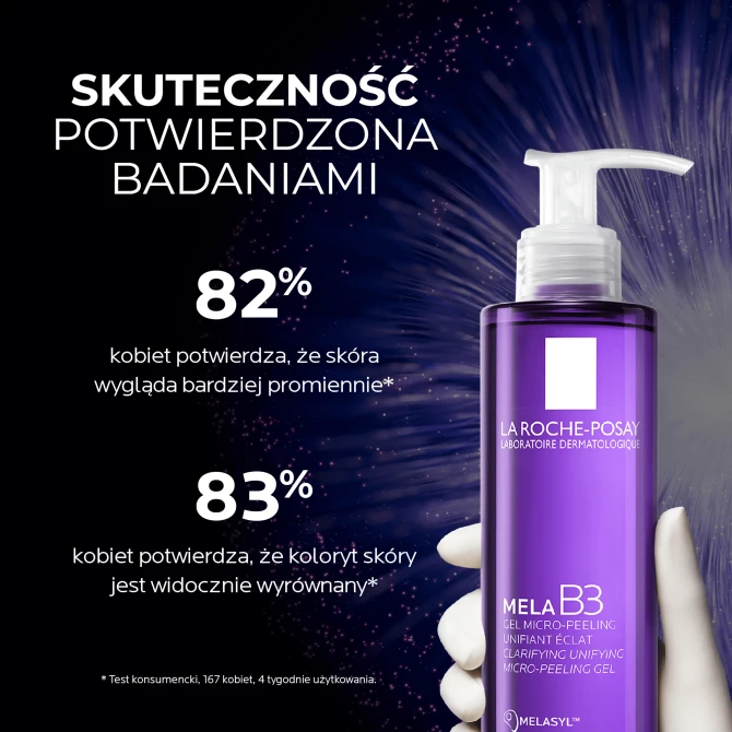 LA ROCHE-POSAY MELA B3 Mikro-Peelingujący Żel Oczyszczający Do Twarzy Na Przebarwienia - 200 ml
