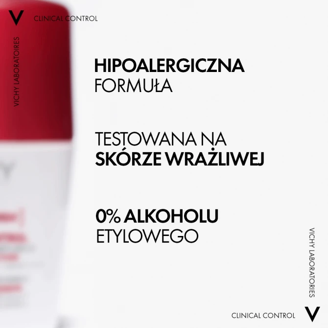 VICHY CLINICAL CONTROL [96 H] Antyperspirant Przeciw Nadmiernemu Poceniu - 50 ml