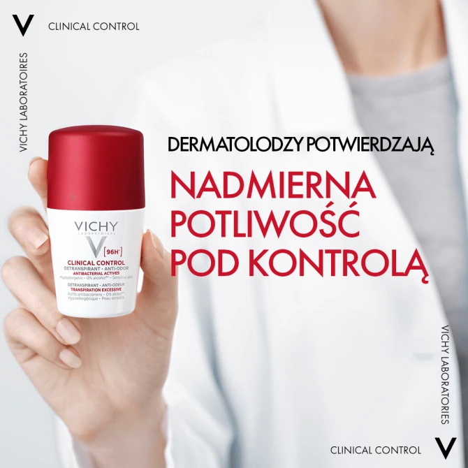 VICHY CLINICAL CONTROL [96 H] Antyperspirant Przeciw Nadmiernemu Poceniu - 50 ml