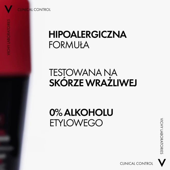 VICHY HOMME CLINICAL CONTROL [96h] Dla Mężczyzn Antyperspirant Przeciw Nadmiernemu Poceniu - 50ml