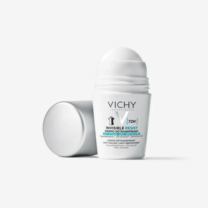 VICHY INVISIBLE RESIST [72h] Antyperspirant Roll-On Przeciw Śladom - 50ml