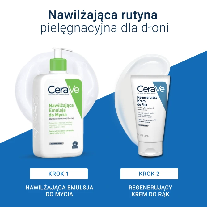 CERAVE Regenerujący Krem Do Rąk Z Ceramidami Dla Skóry Suchej I Bardzo Suchej - 50ml
