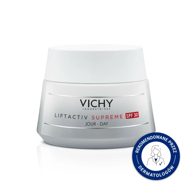VICHY LIFTACTIV SUPREME SPF30 Przeciwzmarszczkowy-Ujędrniający Krem Na Dzień Z Kwasem Hialuronowym - 50ml
