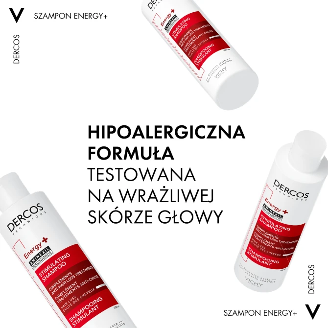 VICHY DERCOS Energy+ Szampon Wzmacniający Włosy - 200ml