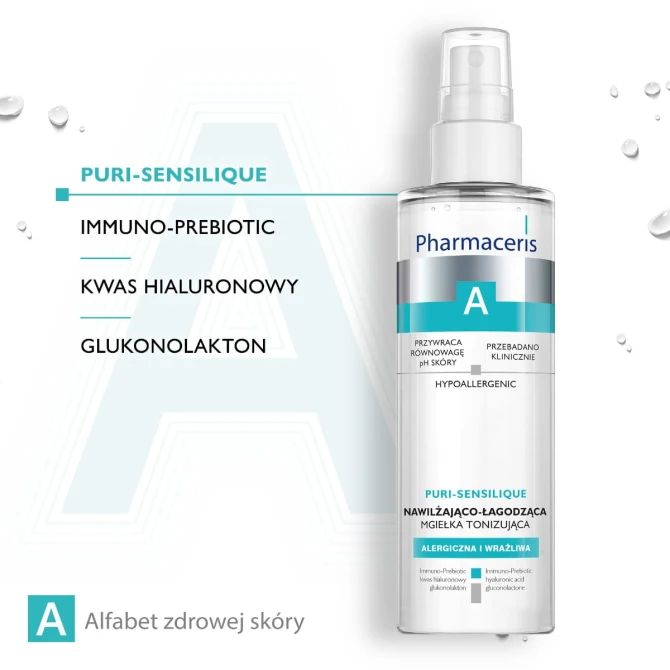 PHARMACERIS A PURI-SENSILIQUE Nawilżająco-Łagodzący Tonik-Mgiełka - 200 ml