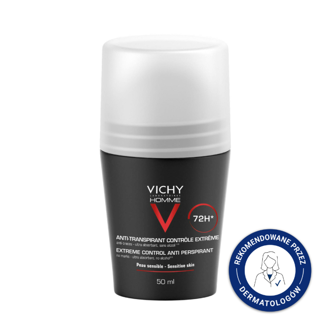 VICHY Homme [72h] Dezodorant Antyperspirant Roll-On - 50 ml