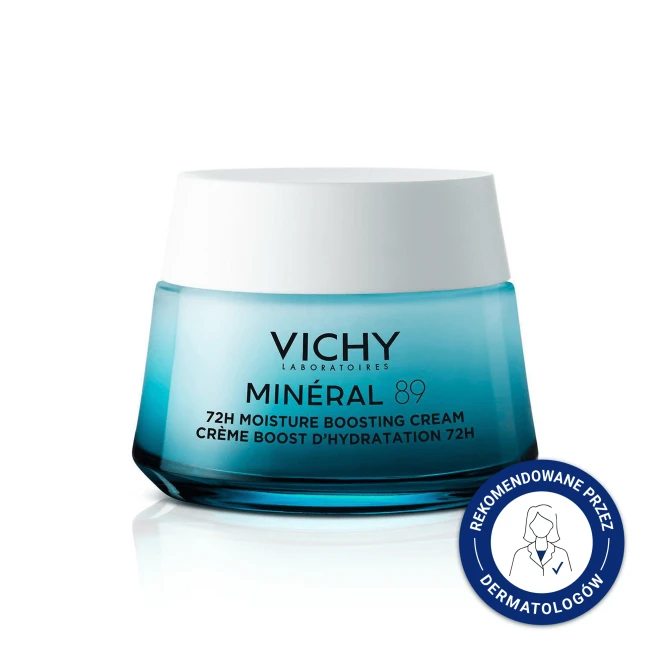 VICHY Mineral 89 Krem Nawilżająco-Odbudowujący Do Twarzy - 50ml