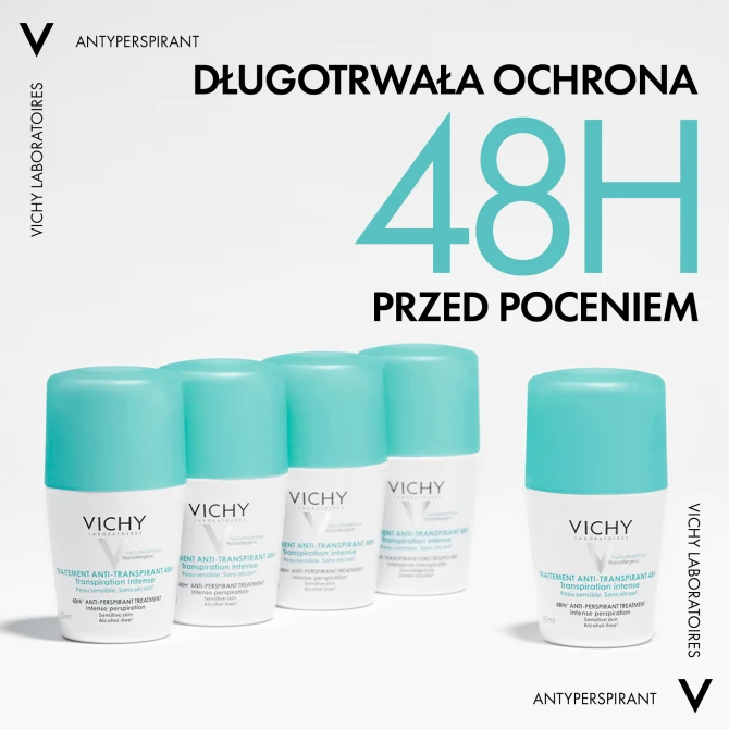 VICHY Dezodorant Anti-Transpirant Roll-On 48 H Dezodorant W Kulce - 50 ml