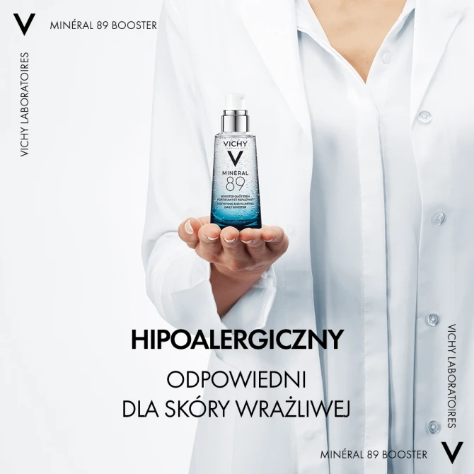 VICHY Minéral 89 Serum Booster Wzmacniający Barierę Ochronną Skóry I Nawilżający Z Kwasem Hialuronowym - 50ml (
