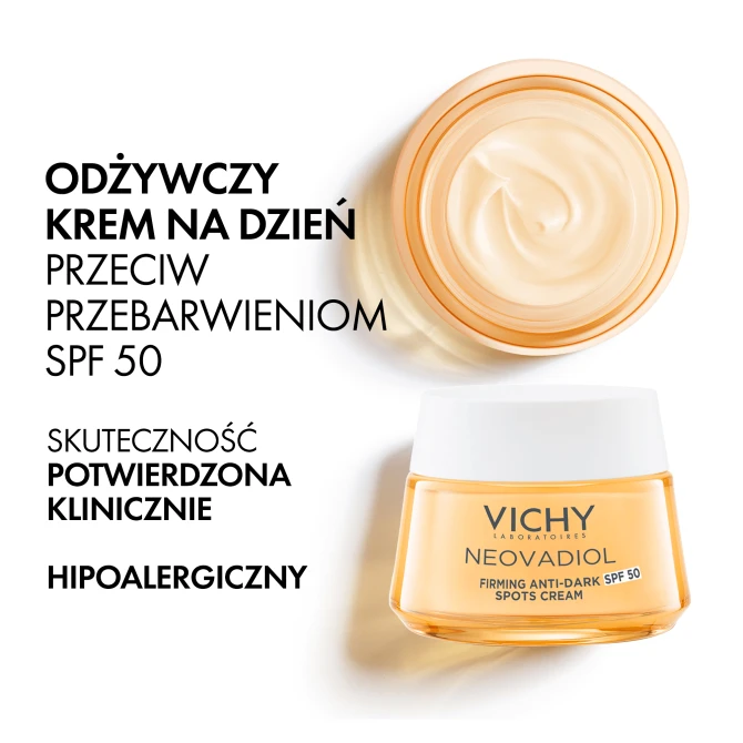 VICHY NEOVADIOL Po Menopauzie Odżywczy Krem Na Dzień Przeciw Przebarwieniom SPF50 - 50ml