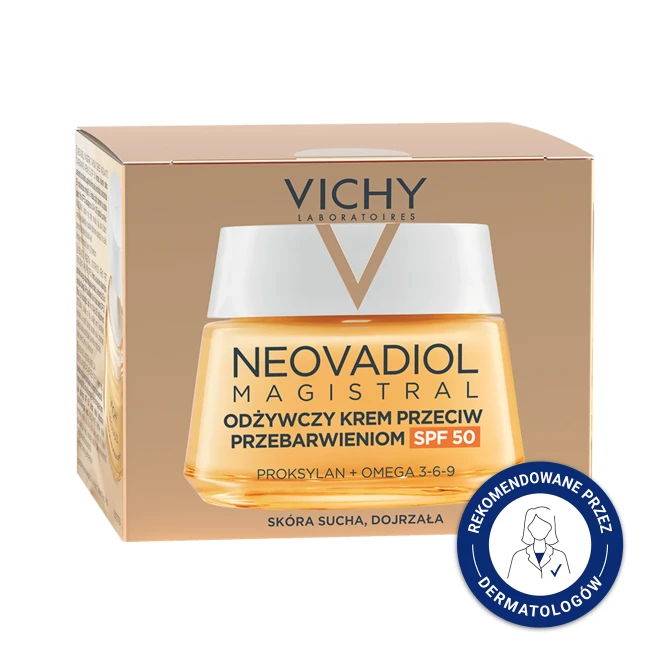 VICHY NEOVADIOL Po Menopauzie Odżywczy Krem Na Dzień Przeciw Przebarwieniom SPF50 - 50ml