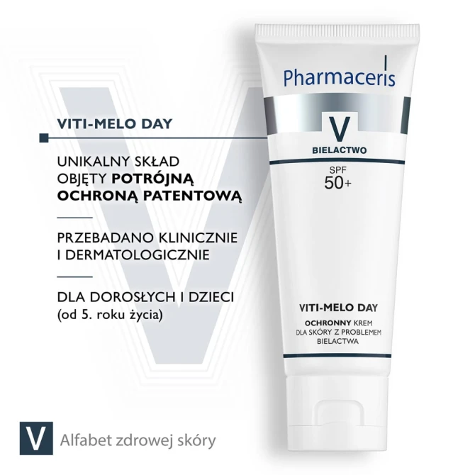 PHARMACERIS V VITI-MELO DAY Ochronny Krem Dla Skóry Z Problemem Bielactwa - 75 ml