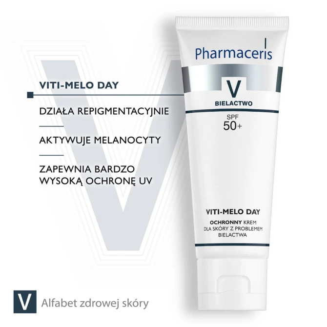 PHARMACERIS V VITI-MELO DAY Ochronny Krem Dla Skóry Z Problemem Bielactwa - 75 ml
