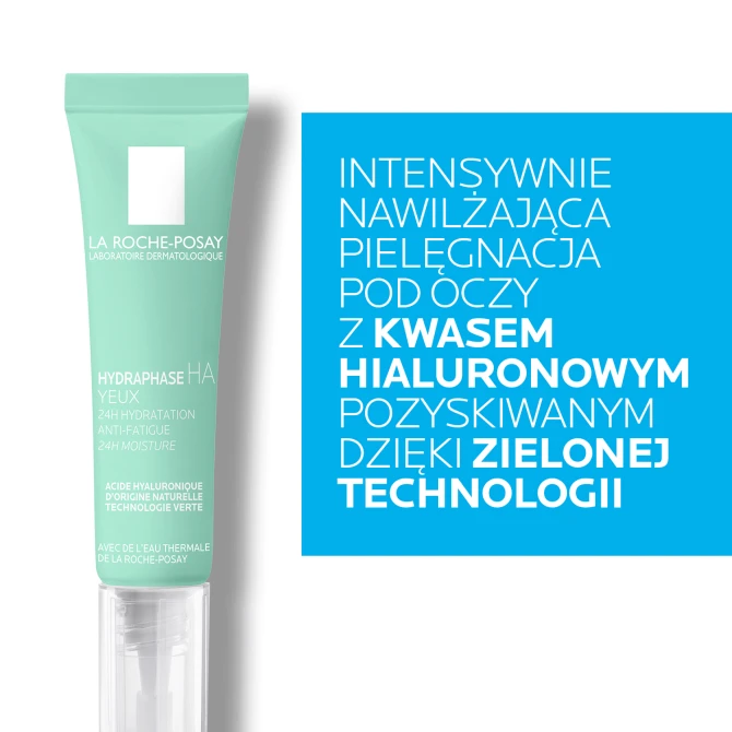 LA ROCHE-POSAY HYDRAPHASE HA Intensywnie Nawilżający Krem Pod Oczy Przeciw Oznakom Zmęczenia - 15ml