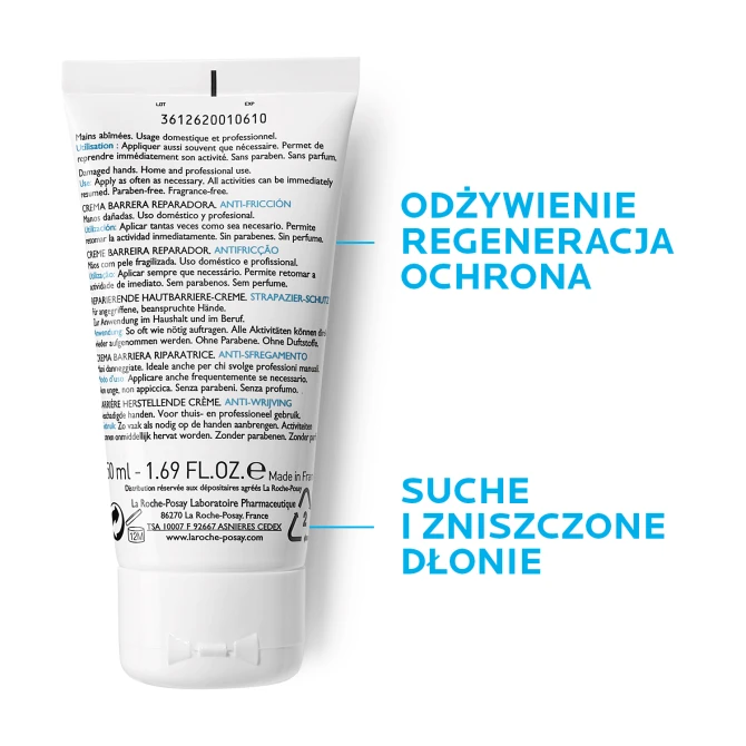 LA ROCHE-POSAY CICAPLAST Krem Dla Bardzo Zniszczonych Dłoni - 50 ml