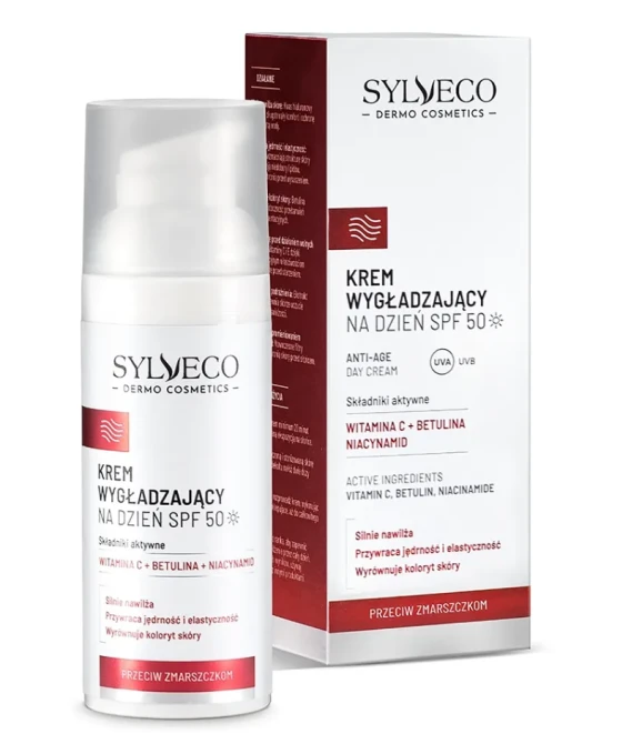 SYLVECO DERMO Przeciwzmarszczkowy Krem Wygładzający Do Twarzy Na Dzień SPF50+ - 50ml