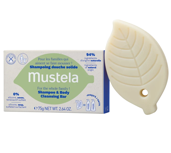 MUSTELA Szampon w Kostce Dla Całej Rodziny Od 3. Roku Życia - 75g