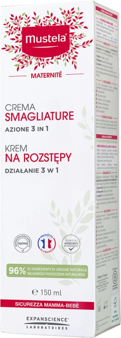 MUSTELA Maternite Krem Na Rozstępy Działanie 3w1 - 150ml