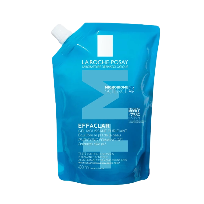 RABAT! LA ROCHE-POSAY EFFACLAR Oczyszczający Żel Do Skóry Tłustej i Wrażliwej Refill - 400 m