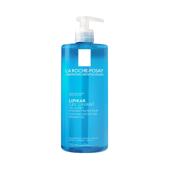 LA ROCHE-POSAY LIPIKAR Kojący i Ochronny Żel Myjący Do Twarzy i Ciała- 750ml