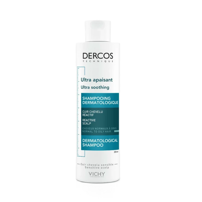 VICHY DERCOS Szampon Ultrakojący, Włosy Normalne I Przetłuszczające - 200ml