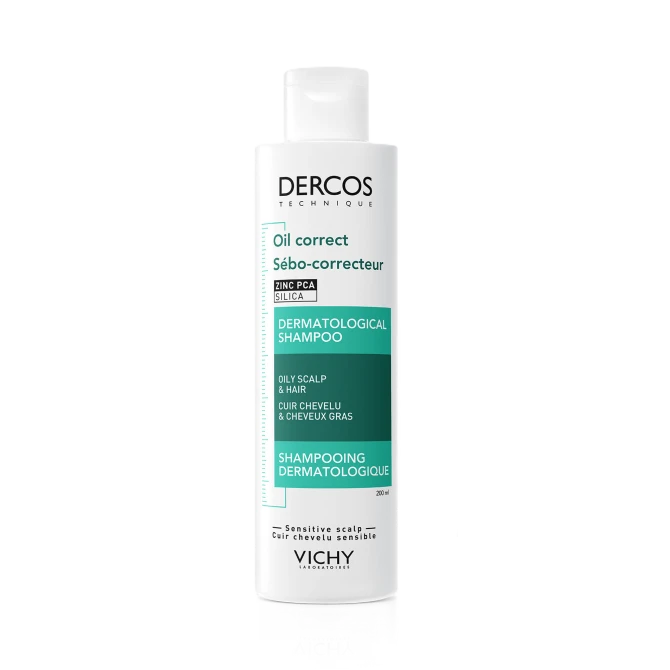 VICHY DERCOS Oil Correct Szampon Do Przetłuszczających Się Włosów - 200ml