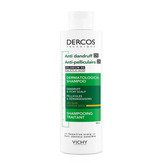 VICHY DERCOS Szampon Przeciwłupieżowy Włosy Suche - 200ml