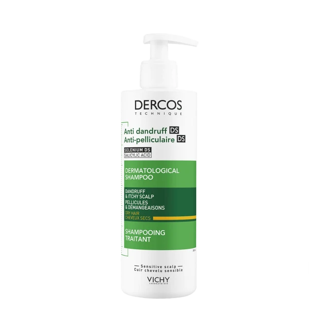 VICHY DERCOS Szampon Przeciwłupieżowy Włosy Suche - 390ml