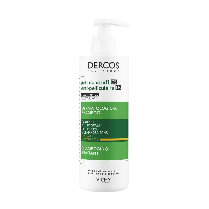 VICHY DERCOS Szampon Przeciwłupieżowy Z Odżywką 2w1 - 390ml