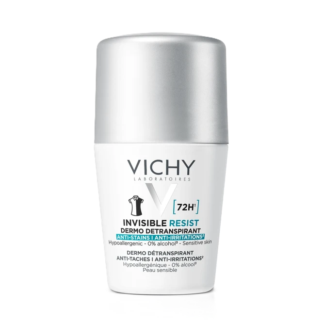 VICHY INVISIBLE RESIST [72h] Antyperspirant Roll-On Przeciw Śladom - 50ml