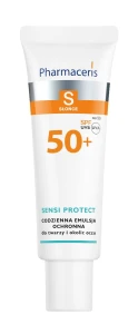 PHARMACERIS S SENSI PROTECT Emulsja z kwasem hialuronowym do twarzy i okolic oczu SPF50+ - 50 ml