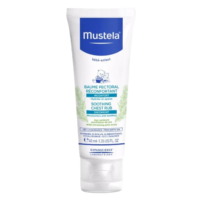 MUSTELA Soothing Chest Rub Kojący Balsam Do Nacierania Klatki Piersiowej - 40ml