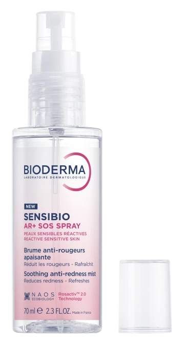BIODERMA SENSIBIO AR+ SOS SPRAY Łagodząca Mgiełka Przeciw Zaczerwienieniom - 70ml