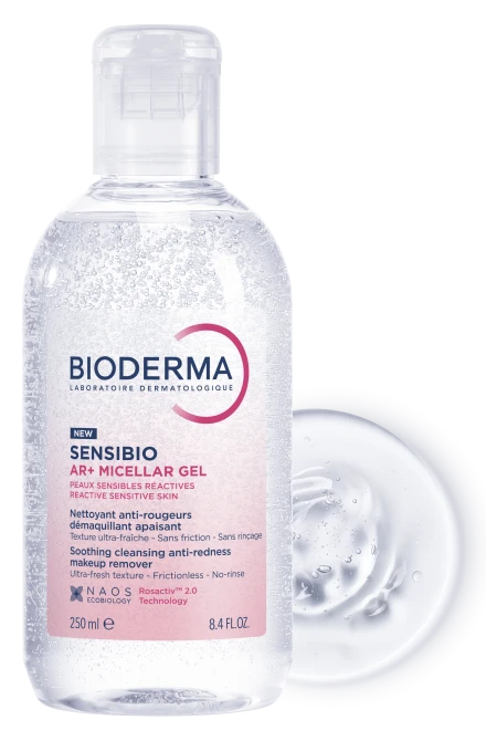 BIODERMA SENSIBIO AR+ MICELLAR GEL Oczyszczający Żel Micelarny: Koi I Redukuje Zaczerwienienia - 250ml