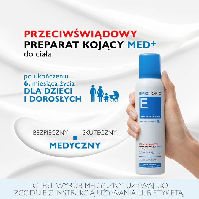 EMOTOPIC Przeciwświądowy Preparat Kojący Do Ciała - 150 ml