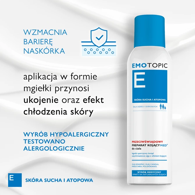 EMOTOPIC Przeciwświądowy Preparat Kojący Do Ciała - 150 ml