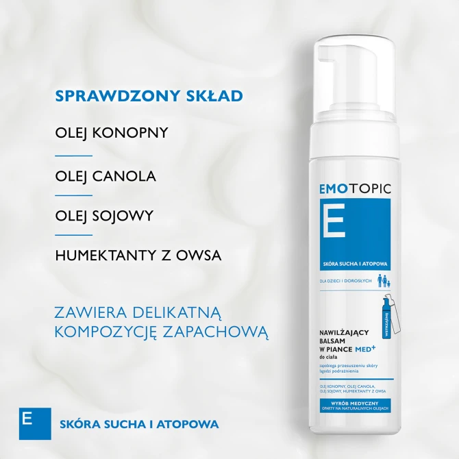 EMOTOPIC Nawilżający Balsam W Piance Do Ciała - 200 ml