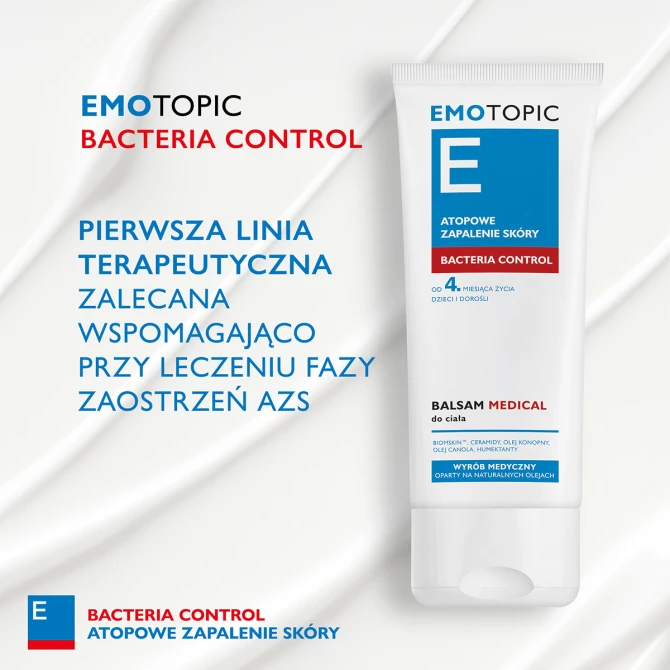 EMOTOPIC Bacteria Control Balsam Medical Do Ciała - 200ml
