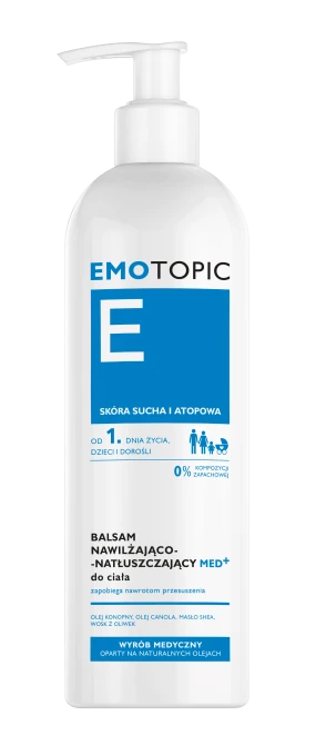 EMOTOPIC Balsam Nawilżająco-Natłuszczający Do Ciała- 400 ml